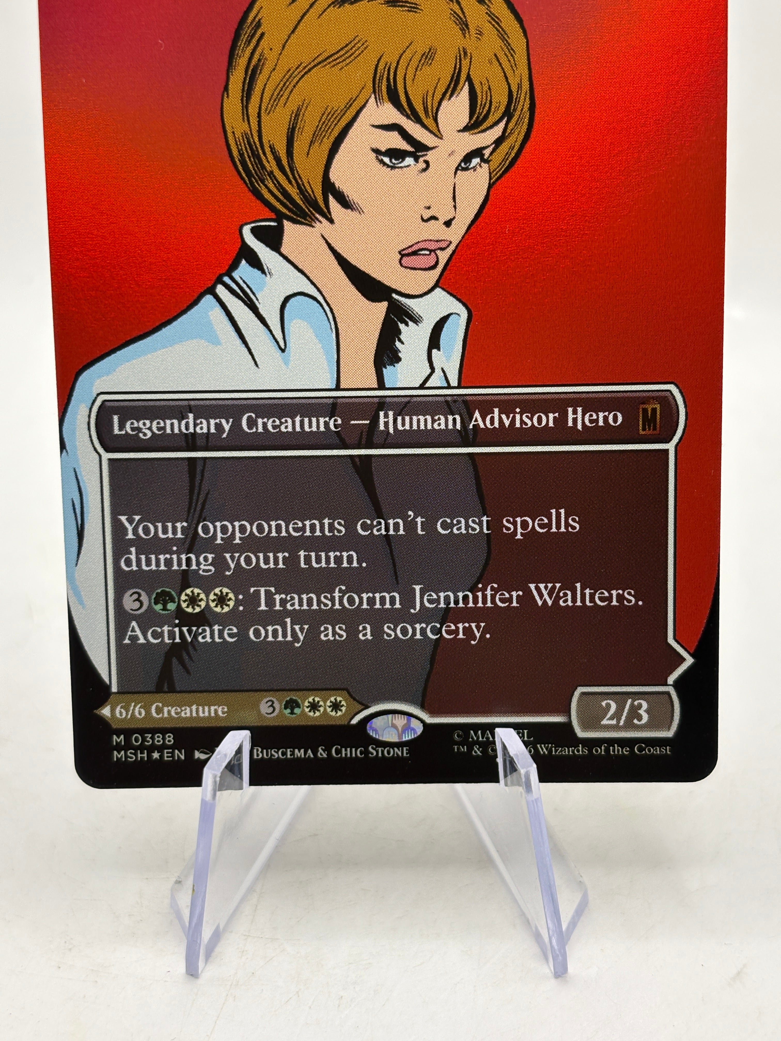 Magic the Gathering Marvel - Jennifer Walters M 0388 Foil Comic Book Cover, photo 8